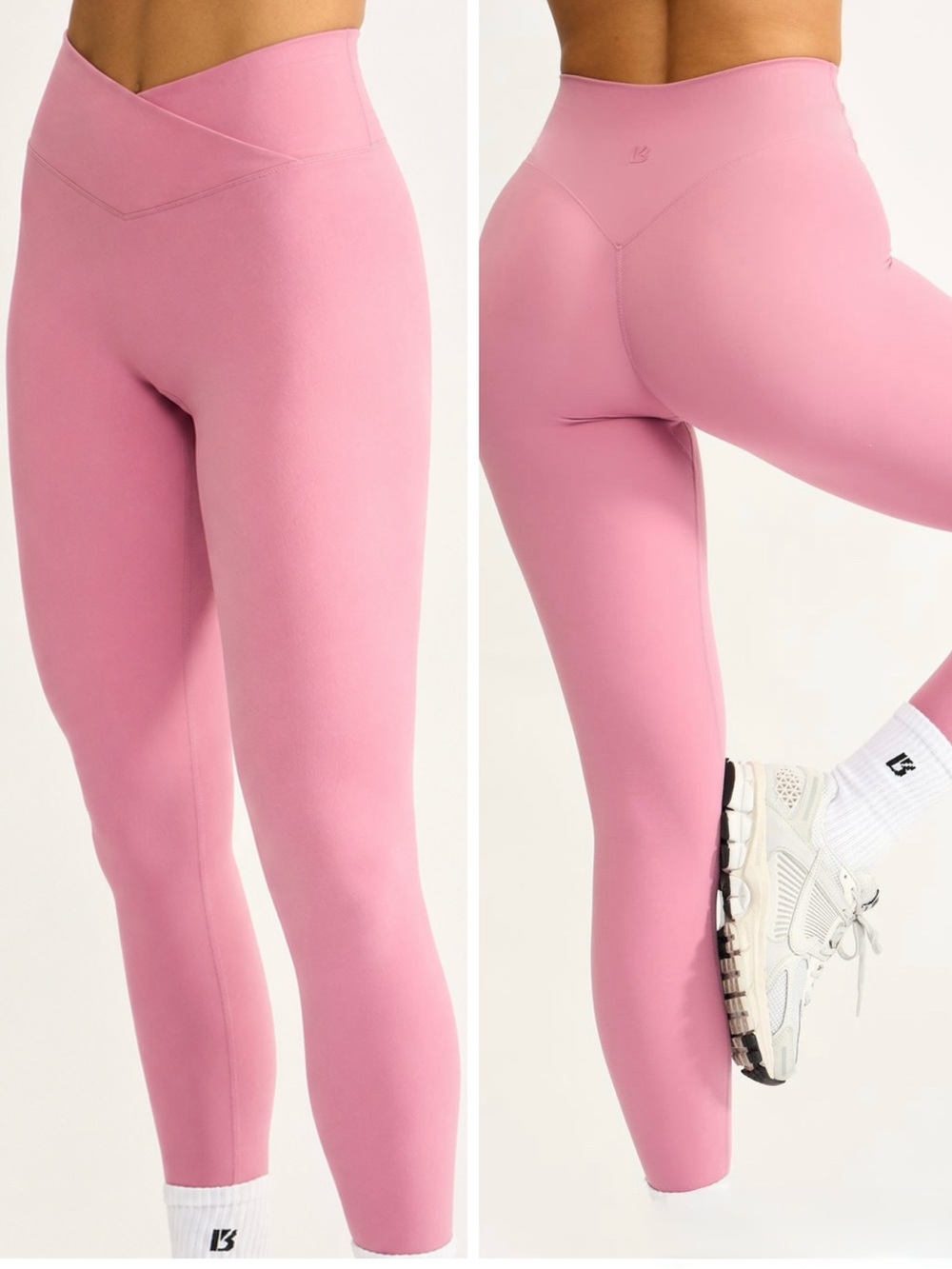 BUFF BUNNY V-Waist Barbie Pink Seamless Leggings